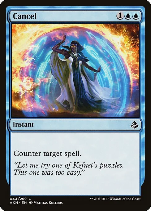 Cancel, carta Magic di tipo Instant illustrata da Mathias Kollros