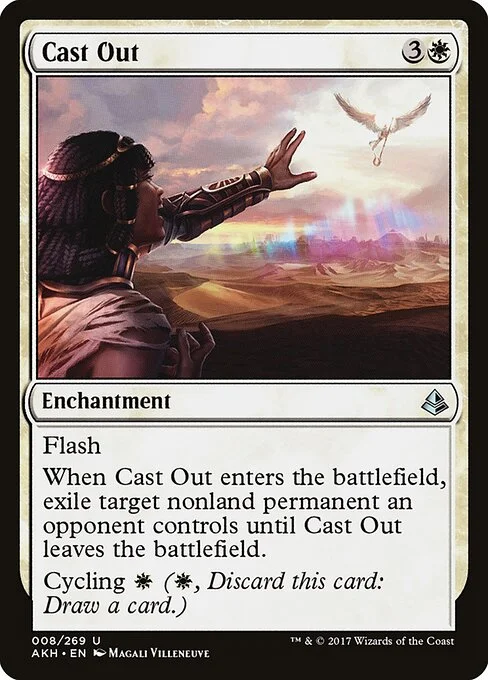 Cast Out, carta Magic di tipo Enchantment illustrata da Magali Villeneuve