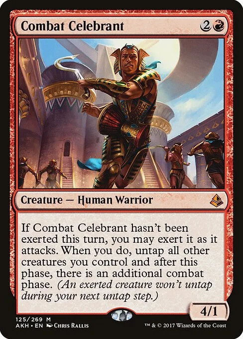 Combat Celebrant, carta Magic di tipo Creature — Human Warrior illustrata da Chris Rallis