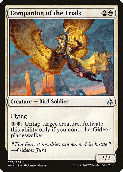 Companion of the Trials, carta Magic di tipo Creature — Bird Soldier illustrata da Aaron Miller