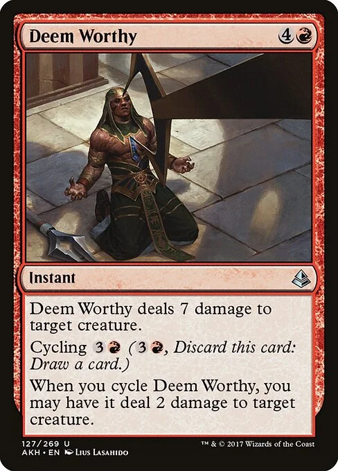 Deem Worthy, carta Magic di tipo Instant illustrata da Lius Lasahido