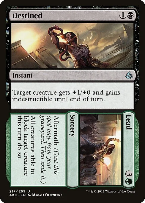 Destined // Lead, carta Magic di tipo Instant // Sorcery illustrata da Magali Villeneuve