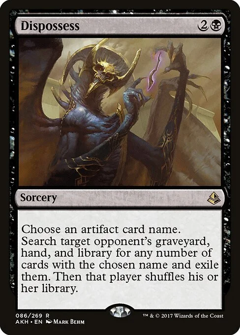 Dispossess, carta Magic di tipo Sorcery illustrata da Mark Behm