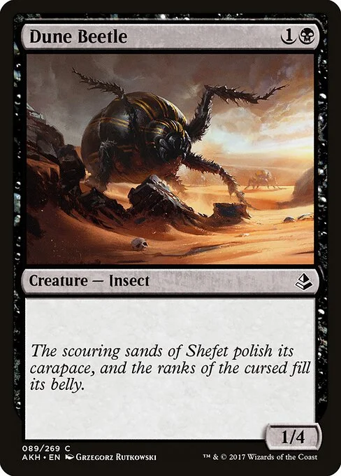 Dune Beetle, carta Magic di tipo Creature — Insect illustrata da Grzegorz Rutkowski