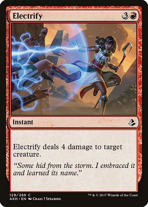 Electrify, carta Magic di tipo Instant illustrata da Craig J Spearing