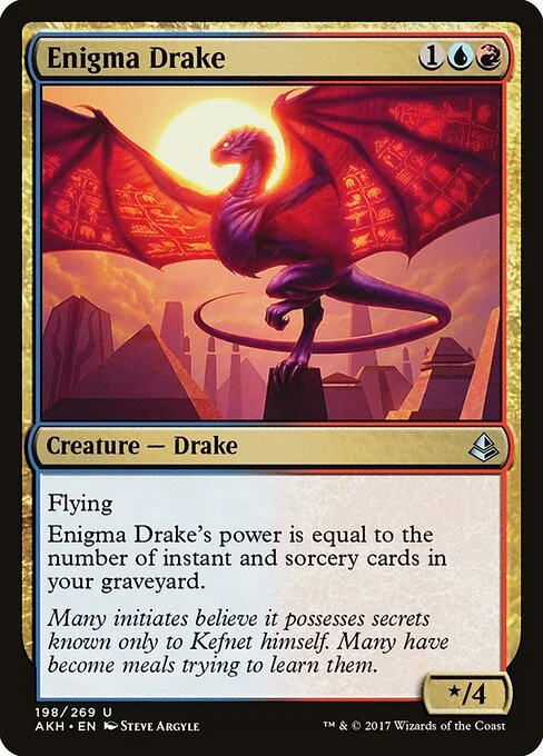 Enigma Drake, carta Magic di tipo Creature — Drake illustrata da Steve Argyle