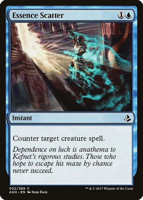 Essence Scatter, carta Magic di tipo Instant illustrata da Josh Hass