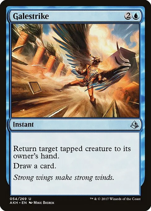 Galestrike, carta Magic di tipo Instant illustrata da Mike Bierek