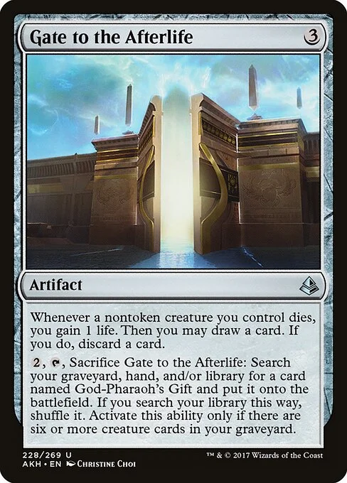 Gate to the Afterlife, carta Magic di tipo Artifact illustrata da Christine Choi