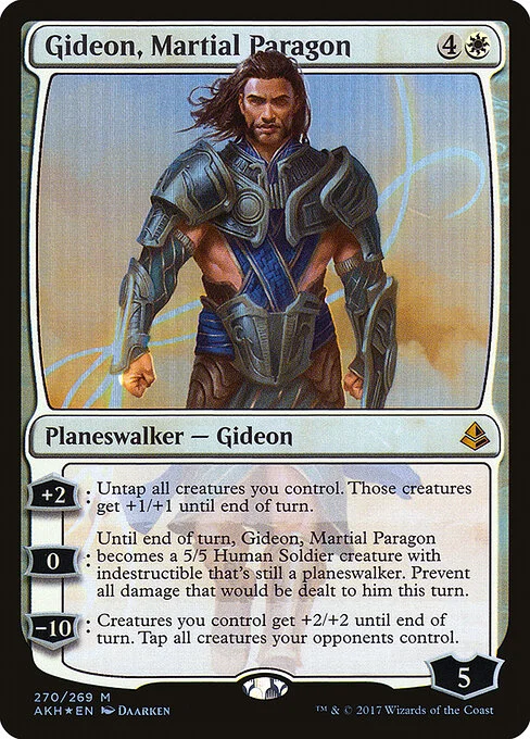 Gideon, Martial Paragon, carta Magic di tipo Legendary Planeswalker — Gideon illustrata da Daarken