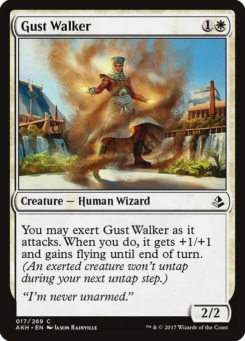 Gust Walker, carta Magic di tipo Creature — Human Wizard illustrata da Jason Rainville