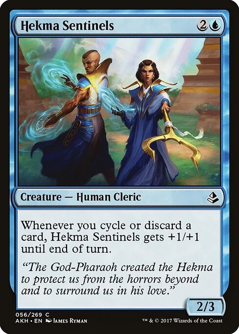 Hekma Sentinels, carta Magic di tipo Creature — Human Cleric illustrata da James Ryman