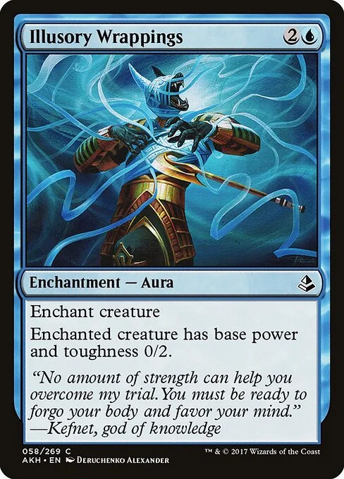 Illusory Wrappings, carta Magic di tipo Enchantment — Aura illustrata da Deruchenko Alexander