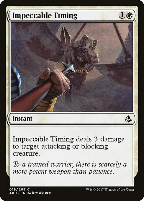 Impeccable Timing, carta Magic di tipo Instant illustrata da Kev Walker