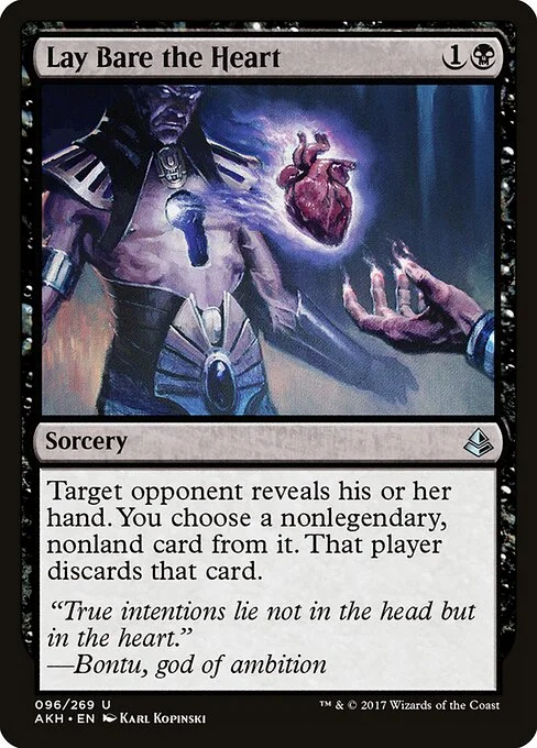 Lay Bare the Heart, carta Magic di tipo Sorcery illustrata da Karl Kopinski