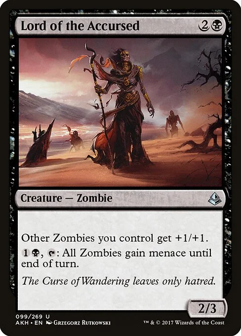 Lord of the Accursed, carta Magic di tipo Creature — Zombie illustrata da Grzegorz Rutkowski