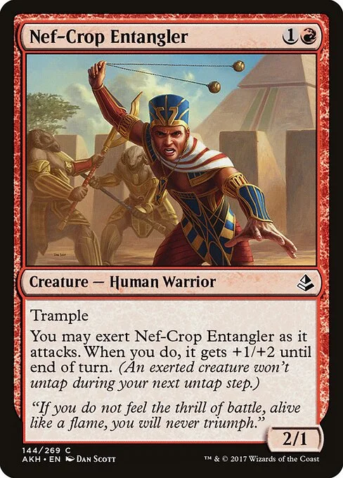 Nef-Crop Entangler, carta Magic di tipo Creature — Human Warrior illustrata da Dan Murayama Scott