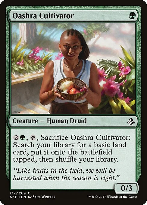 Oashra Cultivator, carta Magic di tipo Creature — Human Druid illustrata da Sara Winters