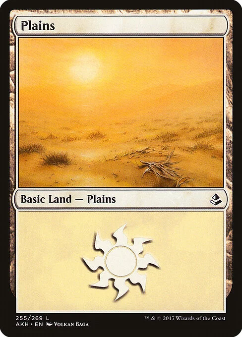 Plains, carta Magic di tipo Basic Land — Plains illustrata da Volkan Baǵa