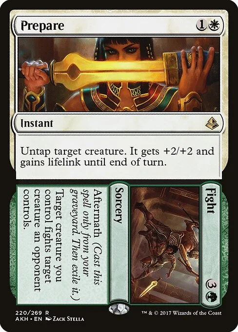 Prepare // Fight, carta Magic di tipo Instant // Sorcery illustrata da Zack Stella