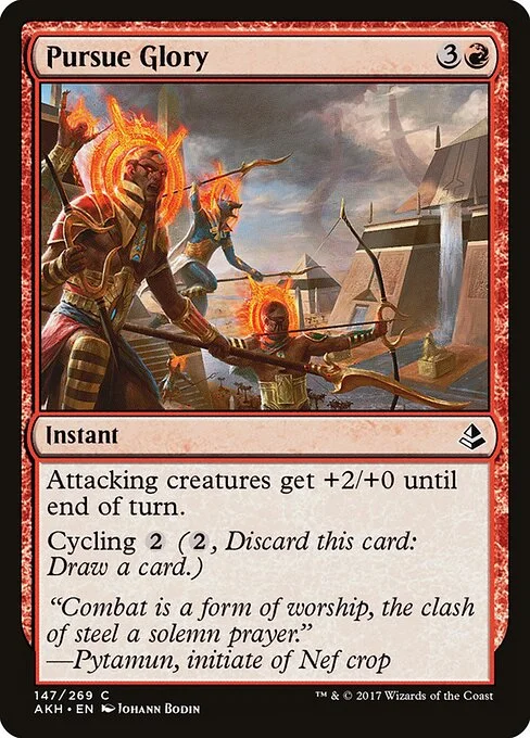 Pursue Glory, carta Magic di tipo Instant illustrata da Johann Bodin