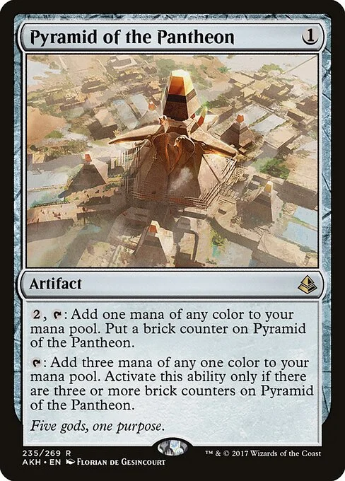 Pyramid of the Pantheon, carta Magic di tipo Artifact illustrata da Florian de Gesincourt