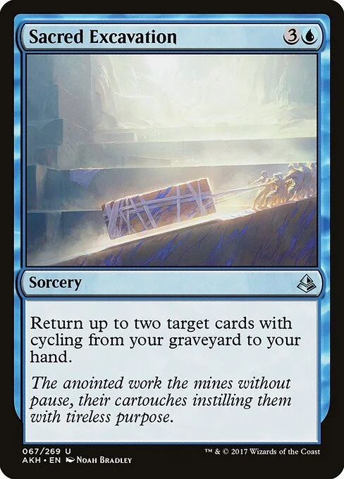 Sacred Excavation, carta Magic di tipo Sorcery illustrata da Noah Bradley