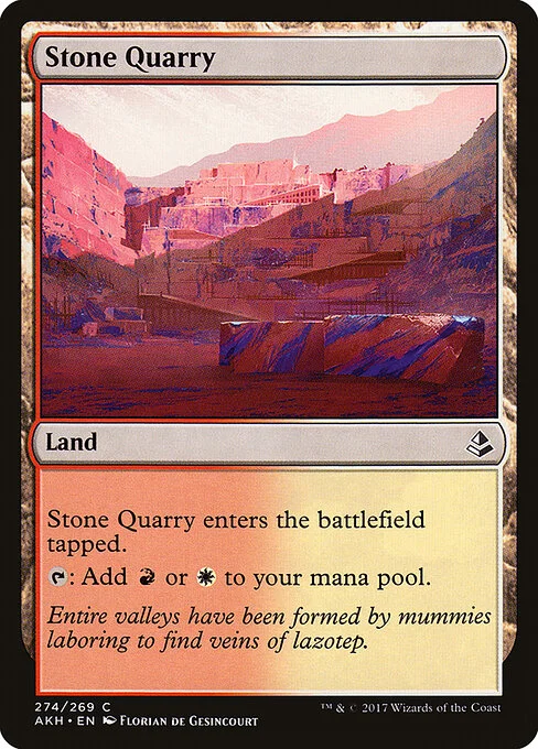 Stone Quarry, carta Magic di tipo Land illustrata da Florian de Gesincourt