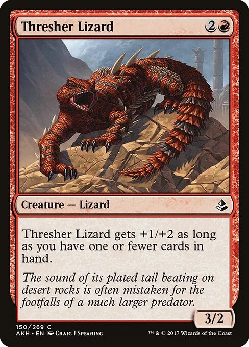 Thresher Lizard, carta Magic di tipo Creature — Lizard illustrata da Craig J Spearing