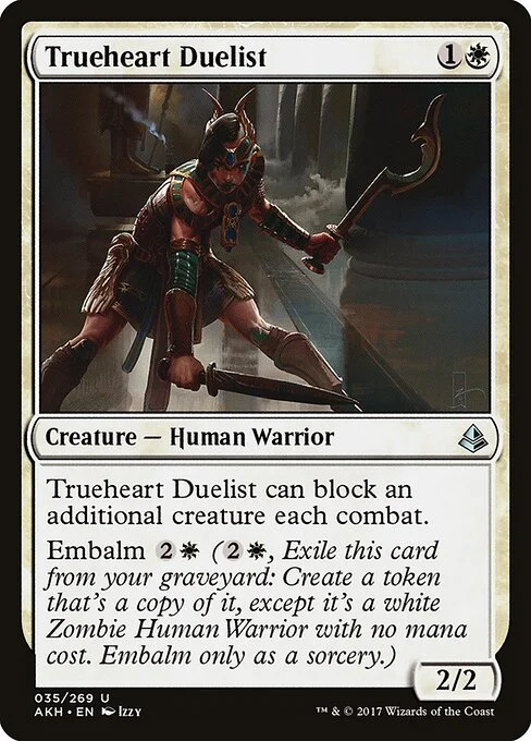 Trueheart Duelist, carta Magic di tipo Creature — Human Warrior illustrata da Izzy