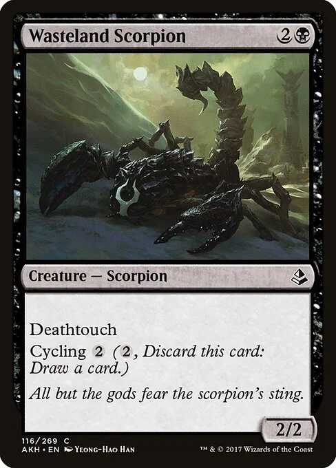 Wasteland Scorpion, carta Magic di tipo Creature — Scorpion illustrata da Yeong-Hao Han