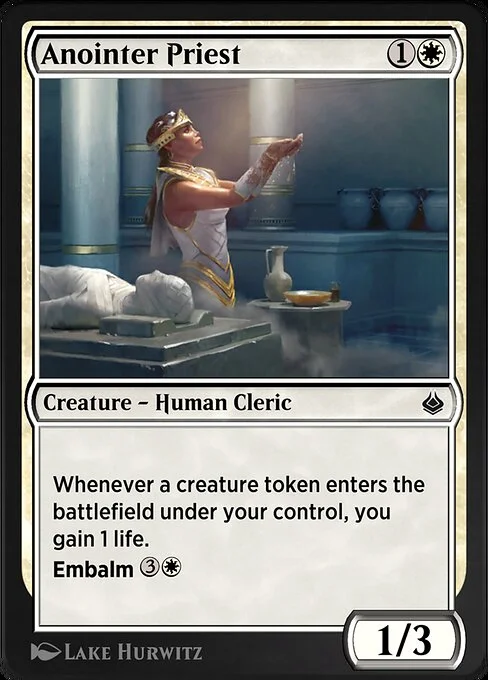 Anointer Priest, carta Magic di tipo Creature — Human Cleric illustrata da Lake Hurwitz