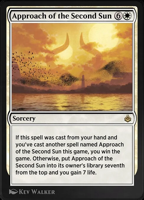Approach of the Second Sun, carta Magic di tipo Sorcery illustrata da Kev Walker