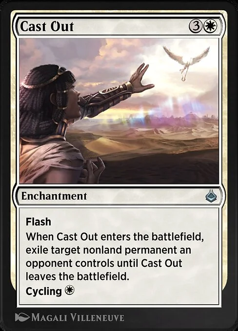 Cast Out, carta Magic di tipo Enchantment illustrata da Magali Villeneuve