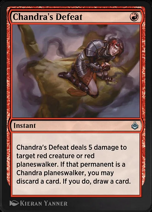 Chandra's Defeat, carta Magic di tipo Instant illustrata da Kieran Yanner