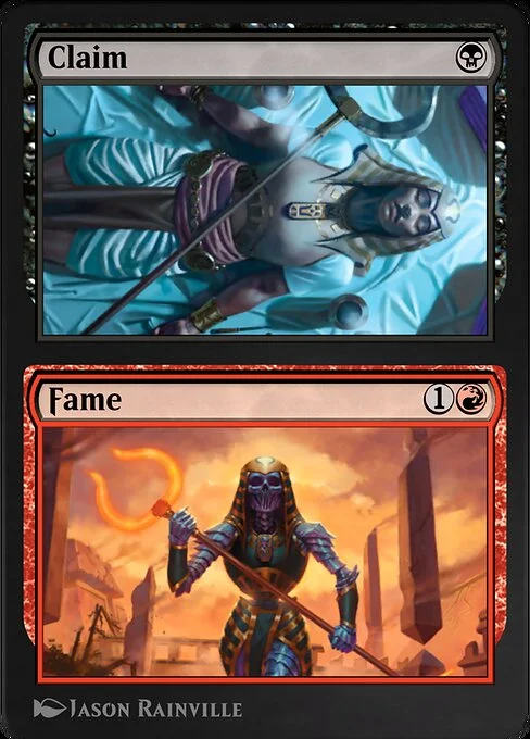 Claim // Fame, carta Magic di tipo Sorcery // Sorcery illustrata da Jason Rainville