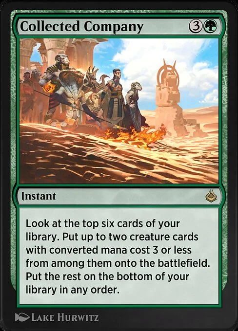 Collected Company, carta Magic di tipo Instant illustrata da Lake Hurwitz