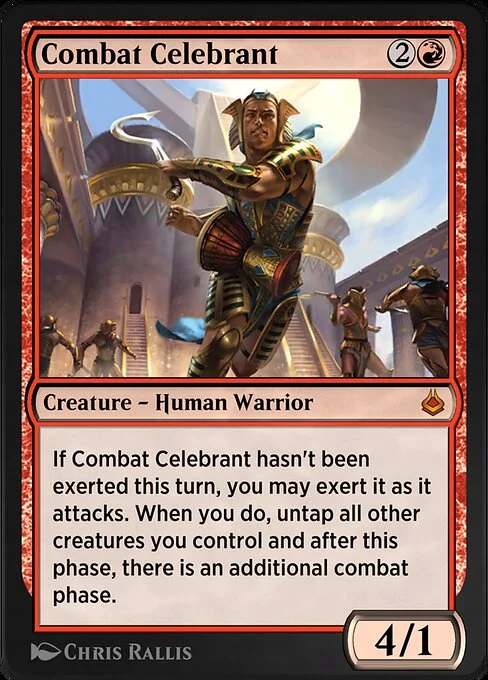 Combat Celebrant, carta Magic di tipo Creature — Human Warrior illustrata da Chris Rallis