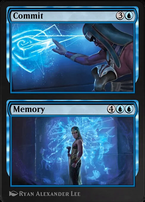 Commit // Memory, carta Magic di tipo Instant // Sorcery illustrata da Ryan Alexander Lee