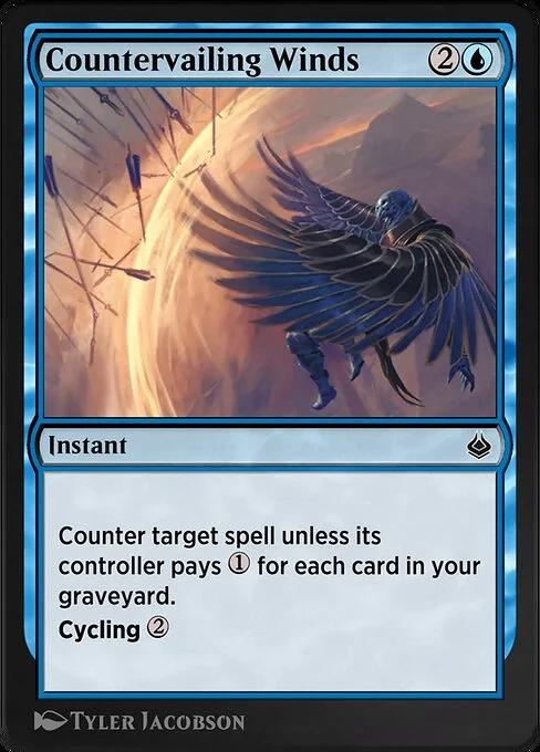 Countervailing Winds, carta Magic di tipo Instant illustrata da Tyler Jacobson