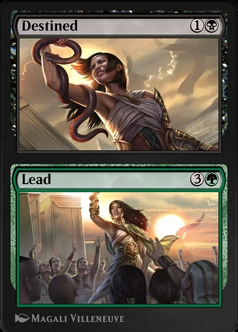 Destined // Lead, carta Magic di tipo Instant // Sorcery illustrata da Magali Villeneuve