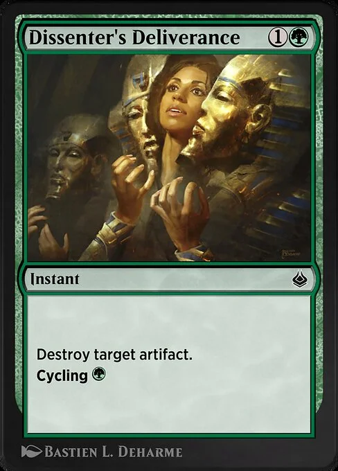 Dissenter's Deliverance, carta Magic di tipo Instant illustrata da Bastien L. Deharme