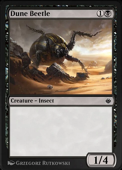 Dune Beetle, carta Magic di tipo Creature — Insect illustrata da Grzegorz Rutkowski