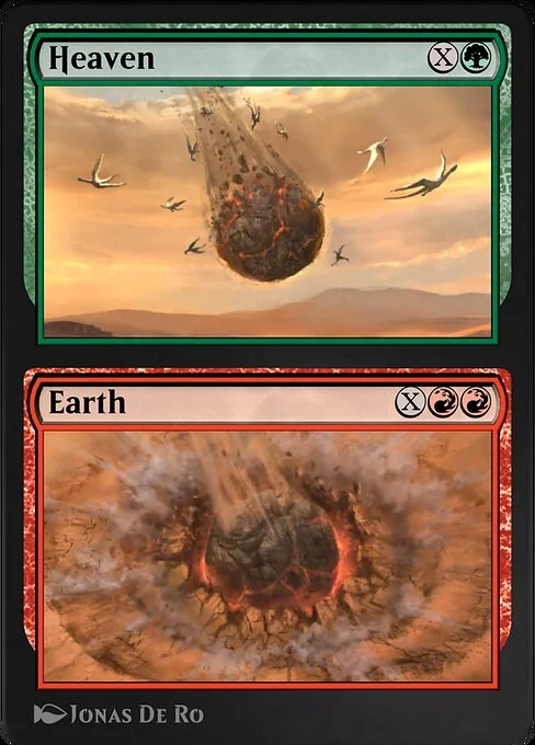 Heaven // Earth, carta Magic di tipo Instant // Sorcery illustrata da Jonas De Ro