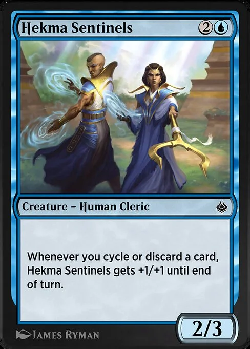 Hekma Sentinels, carta Magic di tipo Creature — Human Cleric illustrata da James Ryman