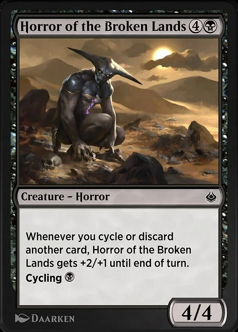 Horror of the Broken Lands, carta Magic di tipo Creature — Horror illustrata da Daarken