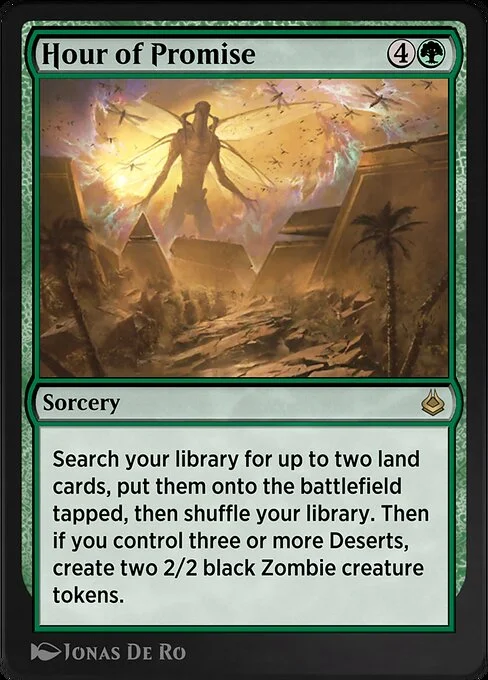 Hour of Promise, carta Magic di tipo Sorcery illustrata da Jonas De Ro