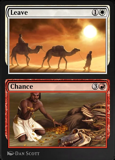 Leave // Chance, carta Magic di tipo Instant // Sorcery illustrata da Dan Murayama Scott
