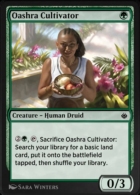 Oashra Cultivator, carta Magic di tipo Creature — Human Druid illustrata da Sara Winters