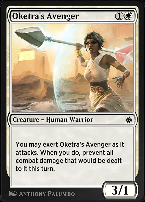 Oketra's Avenger, carta Magic di tipo Creature — Human Warrior illustrata da Anthony Palumbo